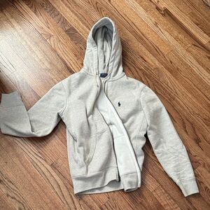 Paul Ralph Lauren Men's Signature Fleece Hoodie light spring, Heather size small